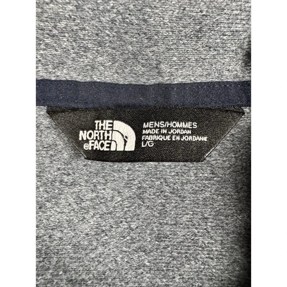 The North Face Mens L Tech 1/4 Zip Fleece Gray Heather Pullover NF0A3LHB